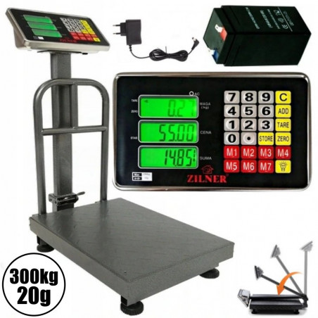Platforminės svarstyklės 3002BMFM (300 kg, 50x40)