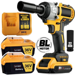 Akumuliatorinis smūginis veržliasukis META-PRO MP1443 360Nm, 2 akumuliatoriai