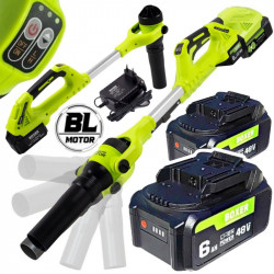 Akumuliatorinis lapų pūstuvas Boxer BX111 800 m³/h su 2 akumuliatoriais
