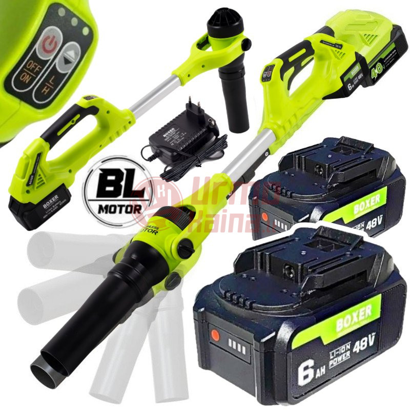 Akumuliatorinis lapų pūstuvas Boxer BX111 800 m³/h su 2 akumuliatoriais