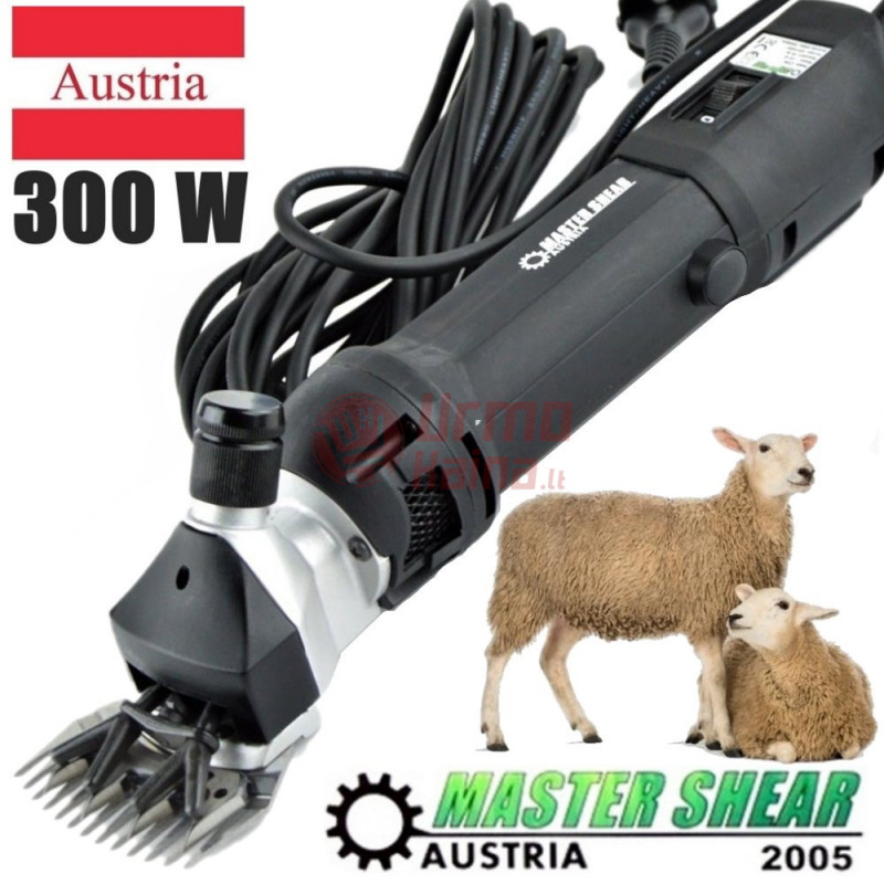 Avių vilnos kirpimo mašinėlė 300 W Master Shear Austria Avių vilnos kirpimo mašinėlė 300 W Master Shear Austria
