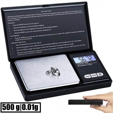 Graminės juvelyrinės svarstyklės 5001, 500-0,01g