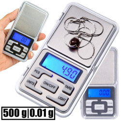 Graminės juvelyrinės svarstyklės 500-0,01g 5203