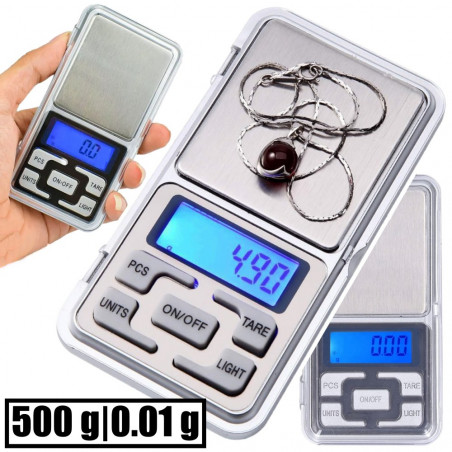 Graminės juvelyrinės svarstyklės 500-0,01g 5203
