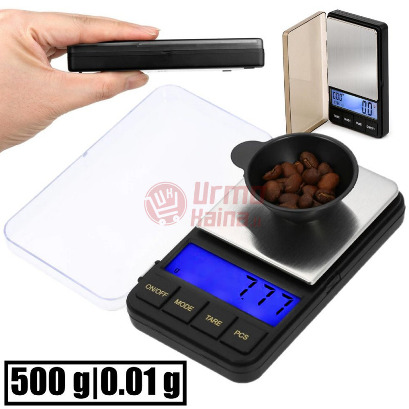 Graminės juvelyrinės svarstyklės 500-0,01g 5205