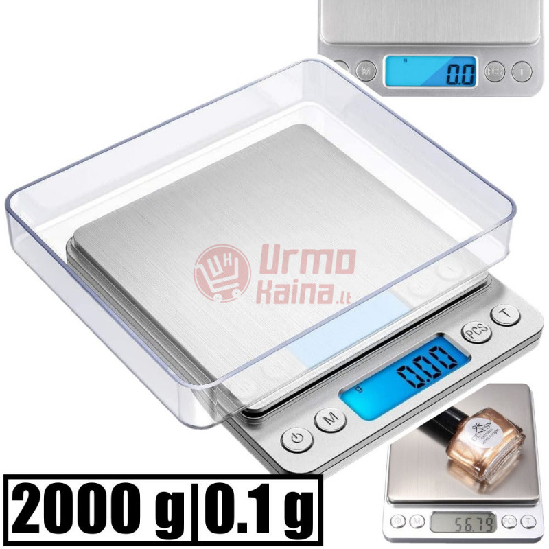 Graminės juvelyrinės svarstyklės 2103, 2000-0,1g Graminės juvelyrinės svarstyklės 2103, 2000-0,1g