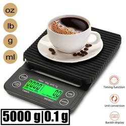Graminės svarstyklės kavai su laikmačiu MS-K07 5000-0,1g