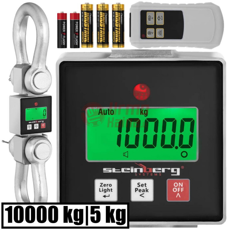 Kraninės svarstyklės - 10000 kg - 0,5 kg SBS-KW-10000ZM Kraninės svarstyklės - 10000 kg - 0,5 kg SBS-KW-10000ZM