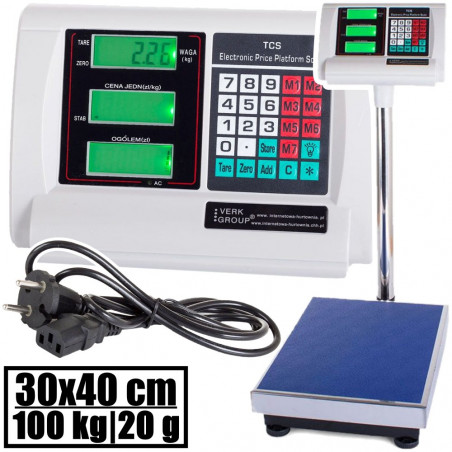 Platforminės svarstyklės PF100 (100 kg, 30x40)