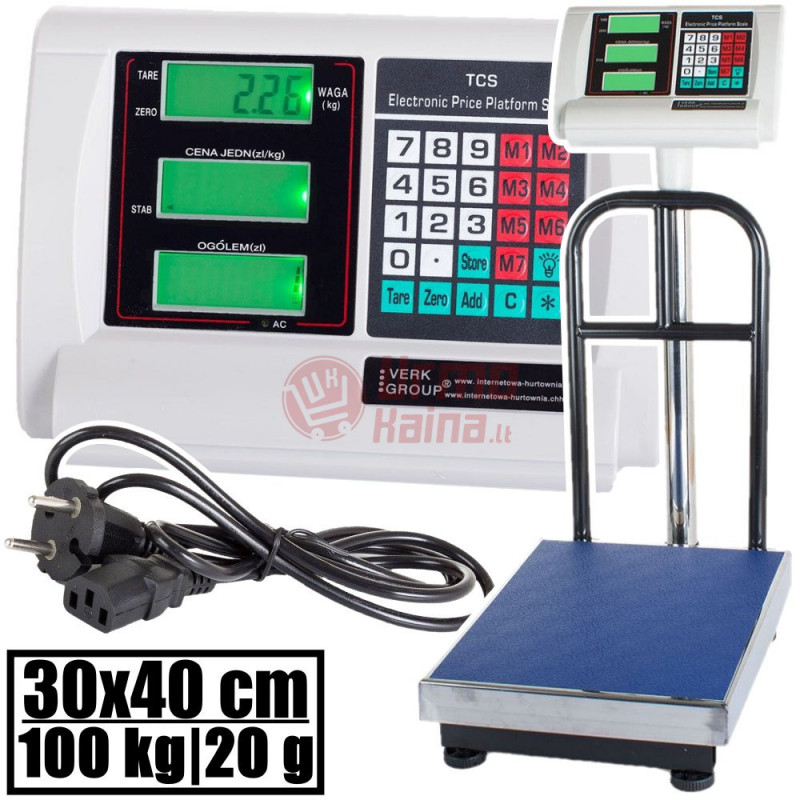 Platforminės svarstyklės 1005PF (100 kg, 30x40)
