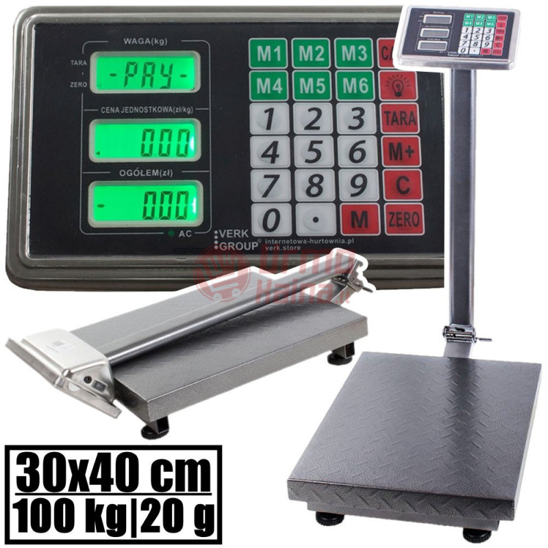 Platforminės svarstyklės PF100L (100 kg, 30x40)