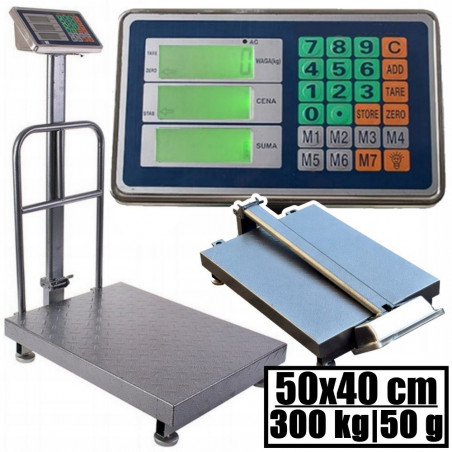 Platforminės svarstyklės HS 3002BMFM (300 kg, 50x40)