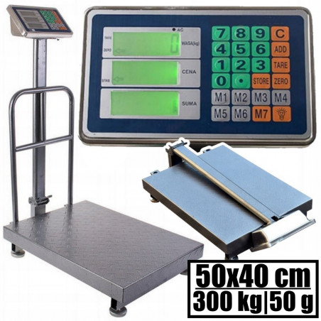 Platforminės svarstyklės HS 3002BMFM (300 kg, 50x40)