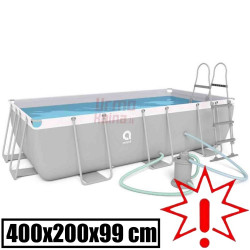 Karkasinis baseinas Avenli su smėlio filtru 400x200x99 cm (Prekė su defektu 9902210)