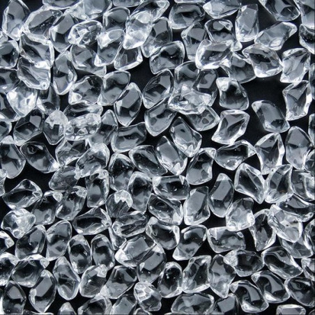 Dekoratyviniai stikliniai akmenukai biožidiniams, skaidrūs, 1 kg