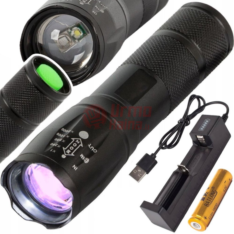 Rankinis prožektorius Q3 su UV LED
