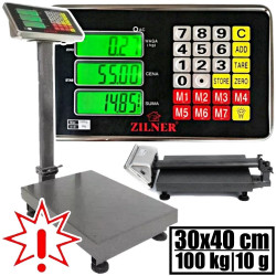 Platforminės svarstyklės 1001BSFM (100 kg, 30x40) (Prekė su defektu 9902213)