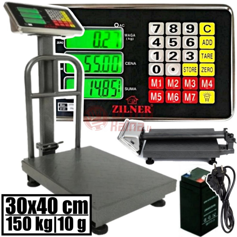 Platforminės svarstyklės 1501BSFM (150 kg, 30x40) Platforminės svarstyklės 1501BSFM (150 kg, 30x40)