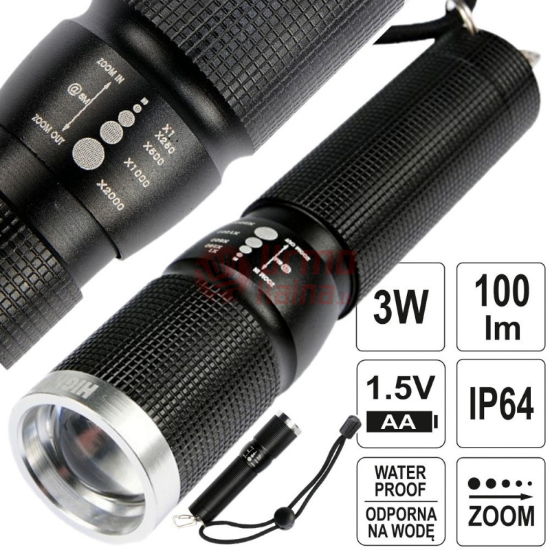 Žibintuvėlis Yato YT-08571 XPE Žibintuvėlis Yato YT-08571 XPE