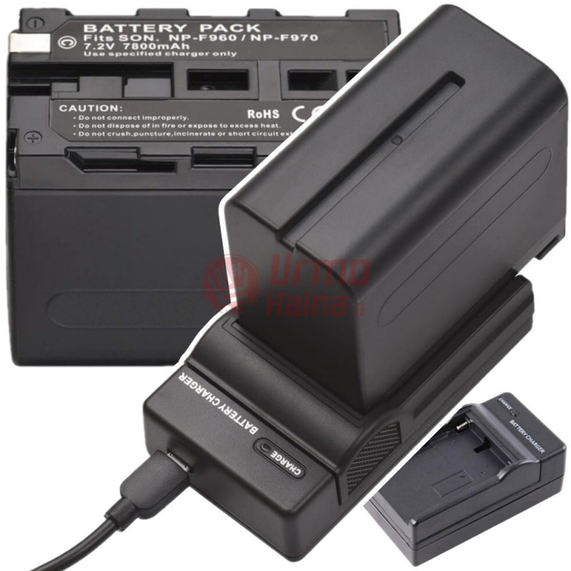 Sony F970/F960 akumuliatorių įkroviklis Sony F970/F960 akumuliatorių įkroviklis