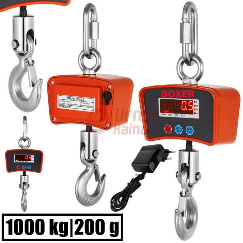 Kraninės svarstyklės BOXER BX9026 1000 kg|200 g Kraninės svarstyklės BOXER BX9026 1000 kg|200 g