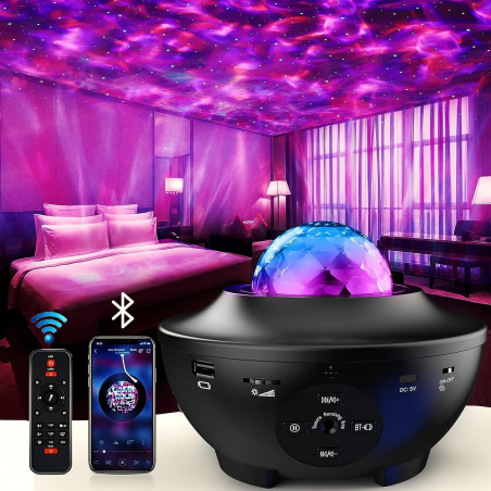 Šviesos efektų projektorius su lazeriu, kolonėle ir Bluetooth DC5