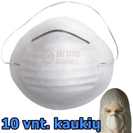 Kaukė nuo dulkių - respiratorius 10 vnt.