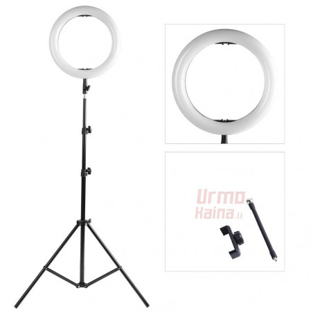Žiedinė LED lempa LS30 V2 60W su trikoju stovu