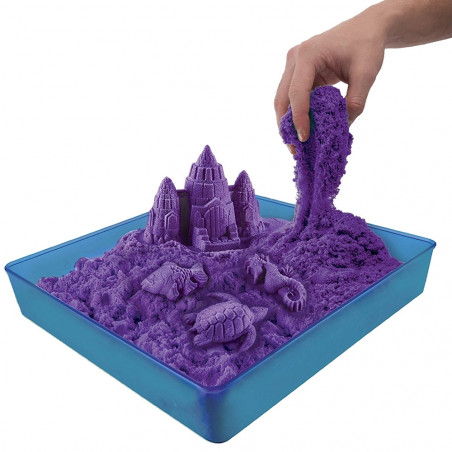 Kinetinio smėlio rinkinys su formomis 0.5 kg