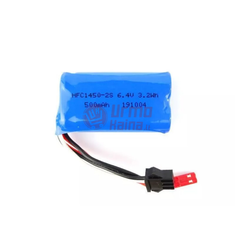 RC mašinėlių akumuliatorius 6.4V 500 mAh