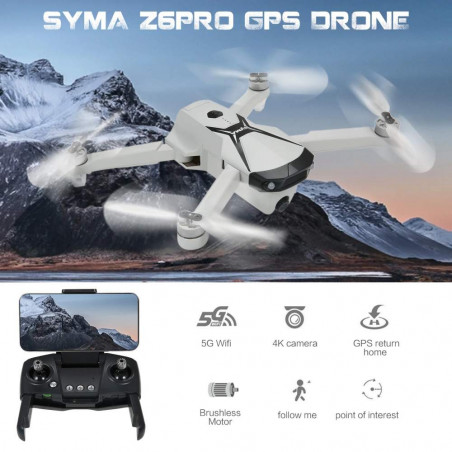 Dronas Syma Z6 PRO 4K GPS