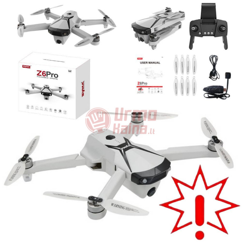 Dronas Syma Z6 PRO 4K GPS (Prekė su defektu 9901876)
