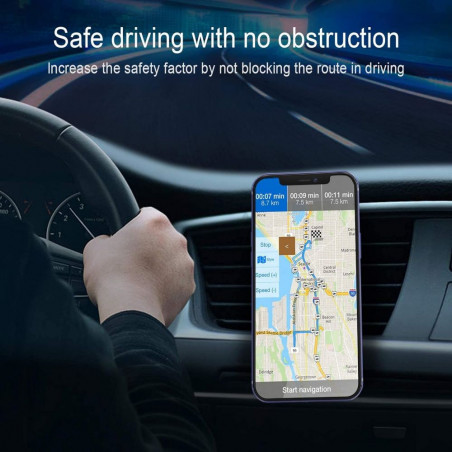 Magnetinis automobilinis telefono kroviklis su bevieliu krovimu 15W M1
