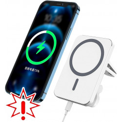 Magnetinis automobilinis telefono kroviklis su bevieliu krovimu 15W M1 (Prekė su defektu 9902292)