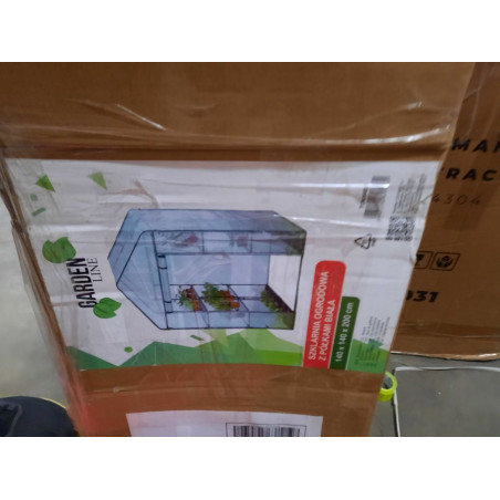 Šiltnamis daigykla su 8 lentynomis 140x140x200 IK5460 žalias (Prekė su defektu 9902343)