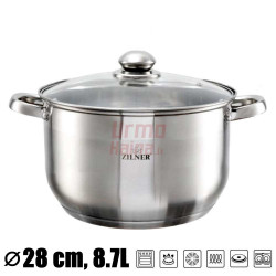 Nerūdijančio plieno puodas 26 cm ZL-7308