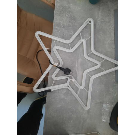 Kalėdinė LED dekoracija Žvaigždė Neon 55 cm (Prekė su defektu 9902351)