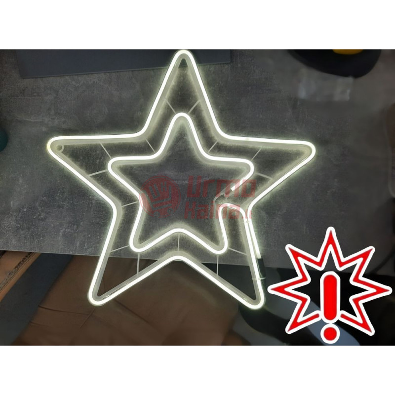 Kalėdinė LED dekoracija Žvaigždė Neon 55 cm (Prekė su defektu 9902351)