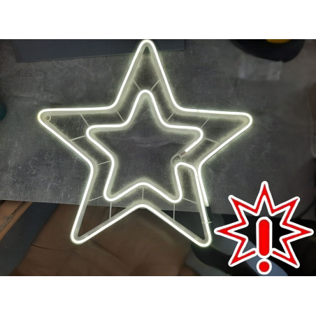 Kalėdinė LED dekoracija Žvaigždė Neon 55 cm (Prekė su defektu 9902351)