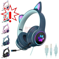 Žaidimų ausinės Cat Ears RGB A2 (Prekė su defektu 9902356)