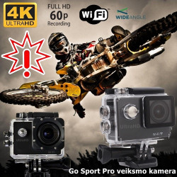 Veiksmo kamera Go Sport Pro 3 FullHD 4K WiFi (Prekė su defektu 9902364)