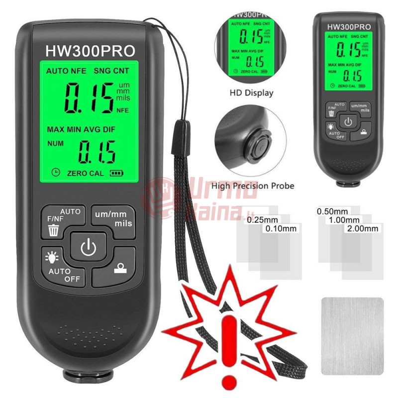 Dažų storio matuoklis BERIMAX HW300Pro (Prekės su defektu 9902368)