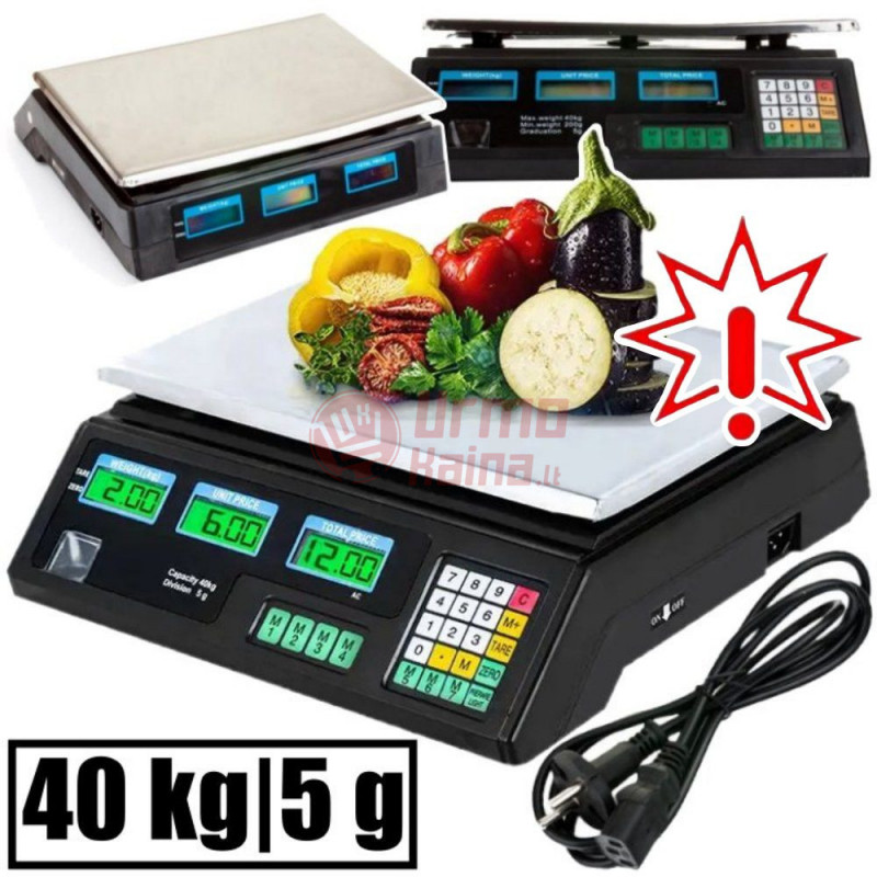Prekybinės svarstyklės 4011A (Prekė su defektu 9902390) Prekybinės svarstyklės 4011A (Prekė su defektu 9902390)