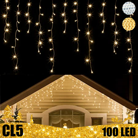 100 LED lauko girlianda varvekliai STANDART PLIUS PV CL5 T3