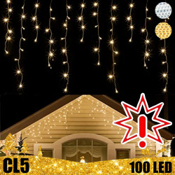 100 LED lauko girlianda varvekliai STANDART PLIUS PV CL5 T3, įvairių spalvų (Prekė su defektu 9902422)