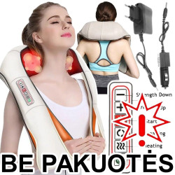 Shiatsu masažuoklis su šildymo funkcija KMA3 (Prekė su defektu 9902429)