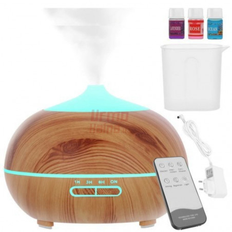 Oro drėkintuvas, difuzorius IT2 300 ml USB, šviesiai rudas