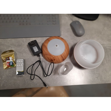 Oro drėkintuvas, difuzorius IT2 300 ml USB, šviesiai rudas (Prekė su defektu 9902442)