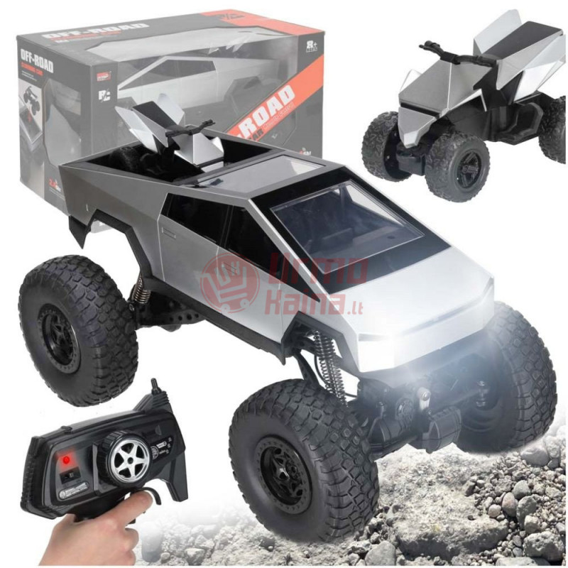 RC mašinėlė su pultu CYBERTRUCK 1:8 4WD