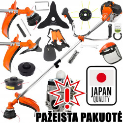 Benzininė krūmapjovė - trimeris Meister 5,2 AG (3,9 kW) Max Set (Prekė su defektu 9902388)